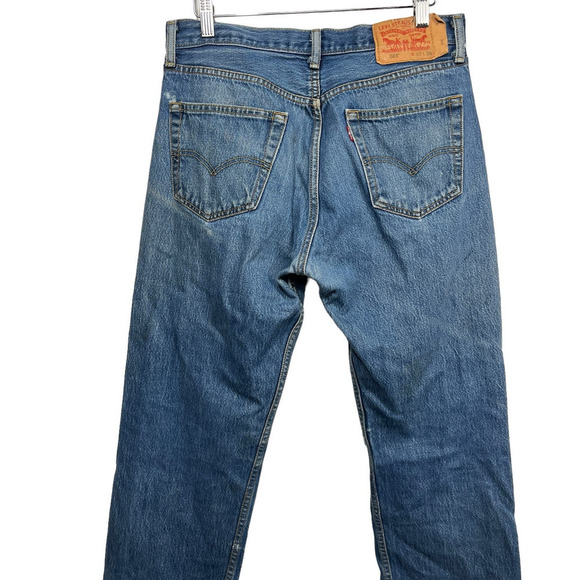 Men’s Levi’s 501 Blue Jeans / Size - W33 X L38 - Picture 6 of 7